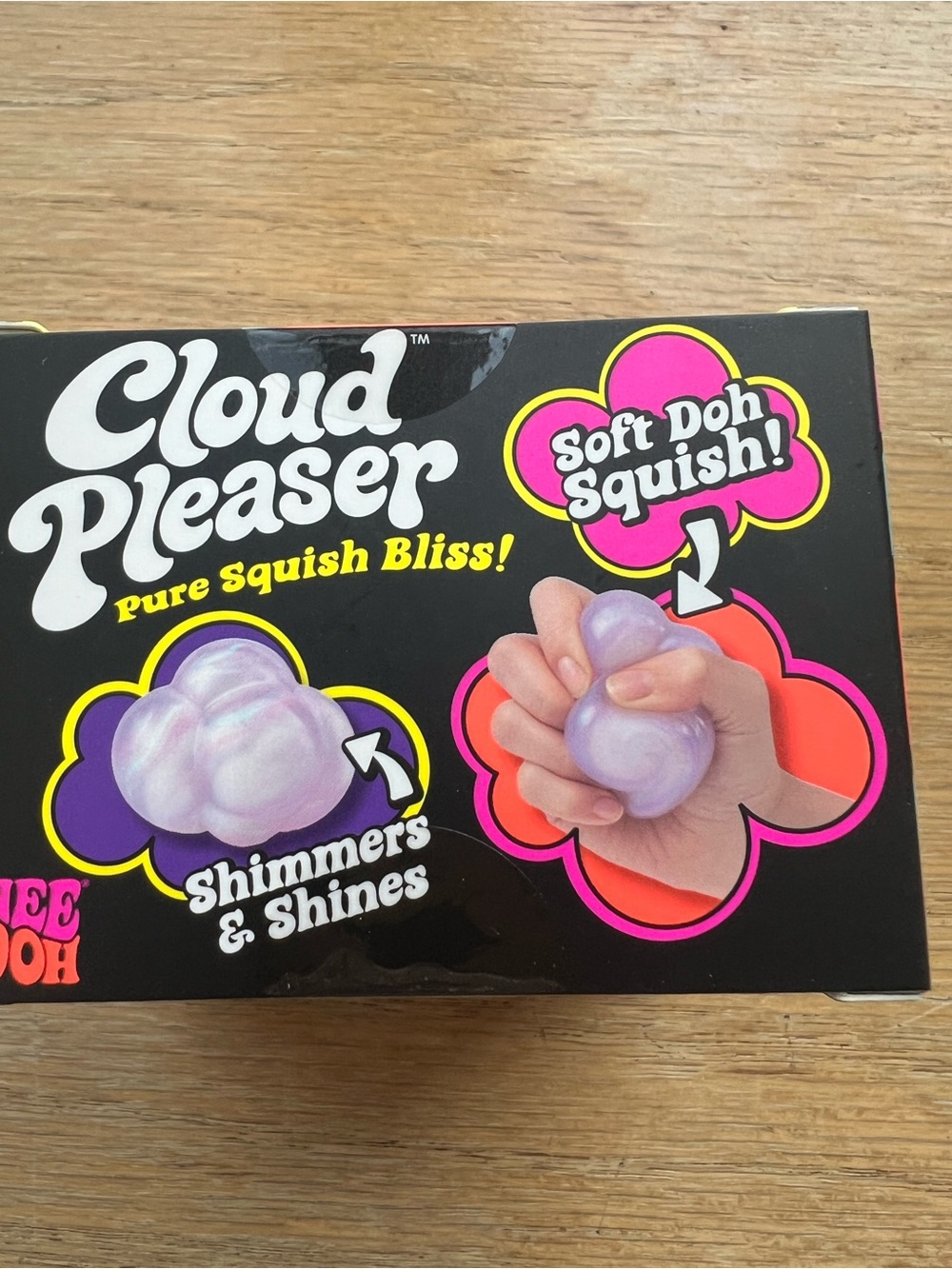 Nee Doh Cloud Pleaser Squish Toy - Iridescent Purple Cloud - Picture 2 of 4
